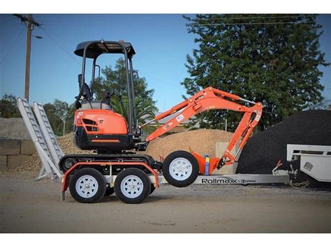 aluminium mini excavator trailers|loading mini excavator on trailer.